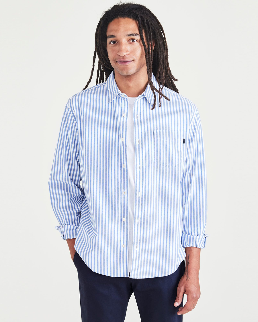 (image for) Interesting Stretch Oxford, Slim Fit (Big and Tall)